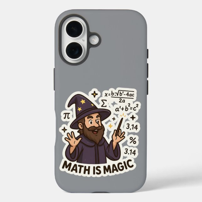Coques Case-Mate iPhone Sticker Assistant Mathématiques - "Math is Magic"  (Verso)