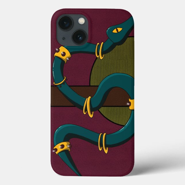 Coques Case-Mate iPhone Sticker Carré Snake (Verso)
