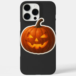 Coques iPhone 16 Pro Max Sticker Citrouille Halloween éffrayant