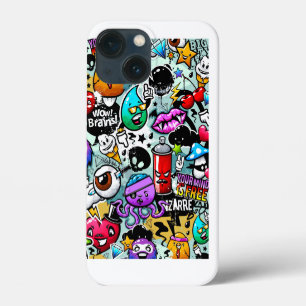 Case-Mate iPhone Case Sticker fou crâne, lèvres, spray Graffiti