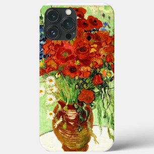 iPhone 13 Pro Max Coque Still Life, Vase with Daisies and Poppies Van Gogh