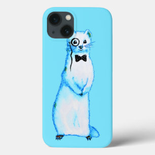 Case-Mate iPhone Case Stoat blanc Ermine Cute Ferret Lover Art