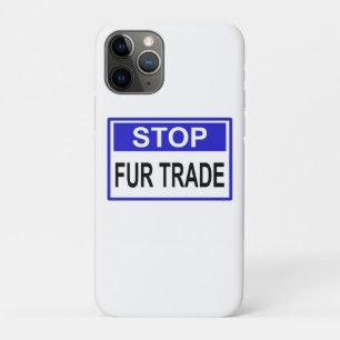 Case-Mate iPhone Case Stop Fur Trade Panneau bleu
