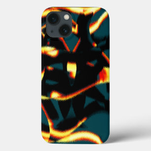 Case-Mate iPhone Case Streaks burnt yellow red looks terry, flawed spray