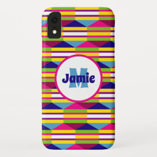 Case-Mate iPhone Case Stripes funky personnalisées, Triangles Motif