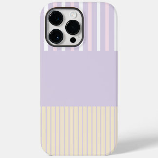 Coque Pour Pour iPhone 14 Pro Max Stripes Pop Couleur - Rose Pastel, Jaune & Violet