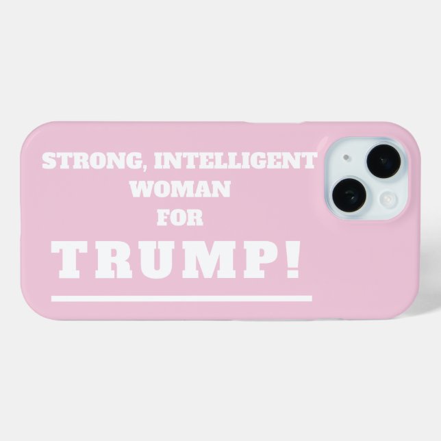 Coques Case-Mate iPhone Strong Woman for Trump (Verso (horizontal))
