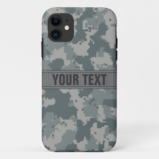 Coques Case-Mate iPhone Style Camo gris #2 d'ACU personnalisé (Dos)