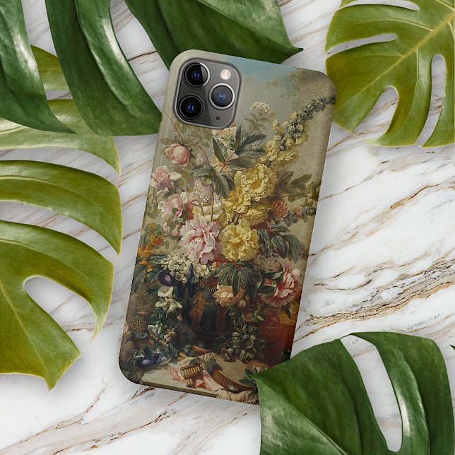 Coques Case-Mate iPhone Style Chic Antique Floral Demi-Vie Peinture (Créateur téléchargé)