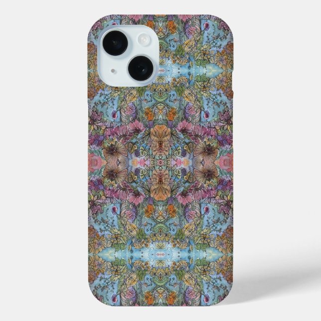 Coques Case-Mate iPhone Style Chic Flower Garden aquarelle peinture (Verso)