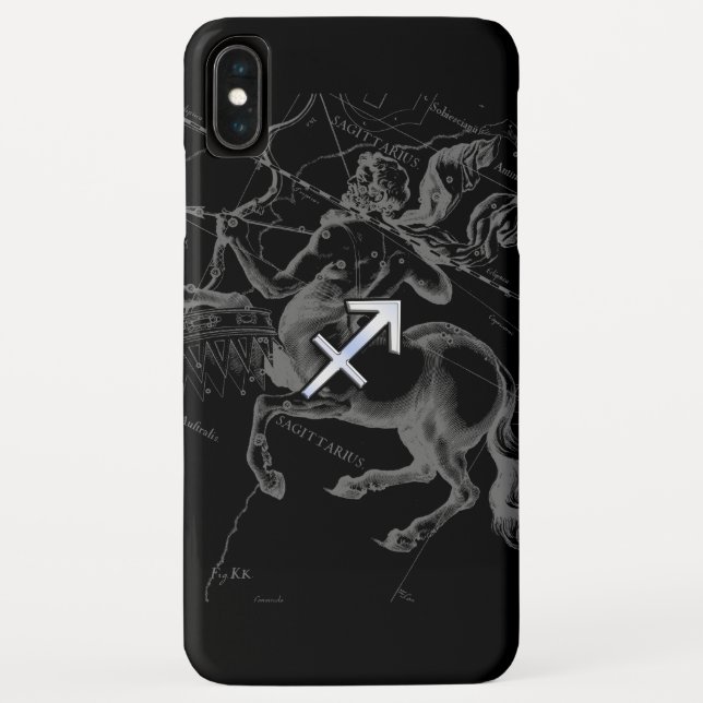 Coques Case-Mate iPhone Style Chrome Sagittarius Zodiac Connexion Hevelius (Dos)