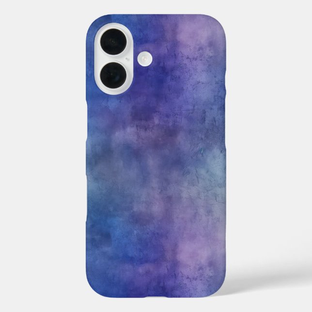 Coques Case-Mate iPhone Style d'aquarelle Abstrait violet et bleu (Verso)
