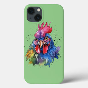 Case-Mate iPhone Case Style d'aquarelle de poulet du coq du pays
