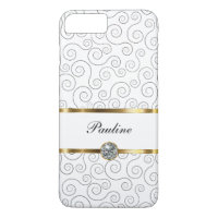 Style de luxe de Bling de monogramme
