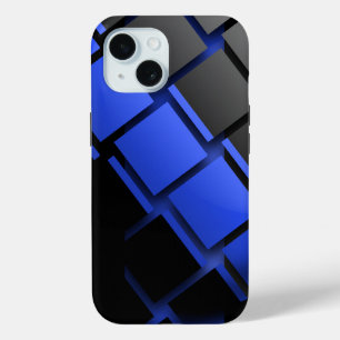 Coque Pour iPhone 15 Style Ligne Bleue Mince