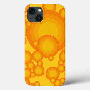 Case-Mate iPhone Case Style Oranger 70s cercles comme des bulles Case-Ma