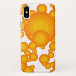 Case-Mate iPhone Case Style Oranger des années 70 cercles comme des bull