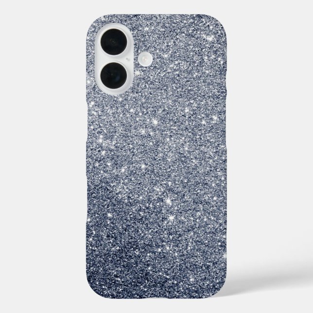 Coques Case-Mate iPhone Style Pailleté Gris Argent (Verso)