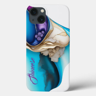 Case-Mate iPhone Case Style personnalisé en bleu et or