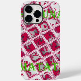 Coque Pour Pour iPhone 14 Pro Max Style Red Hakuna Matata