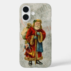 Coques iPhone 16 Style Vintage du Père Noël