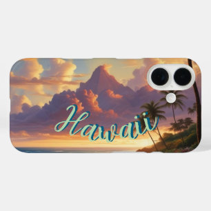 Coques iPhone 16 Style vintage Hawaiian Travel Honolulu Mid-Pacific