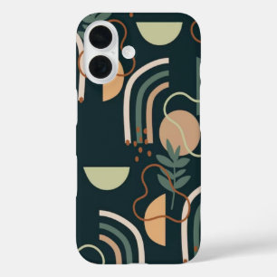 Coques iPhone 16 Stylish Line Art and Shapes Aesthetic