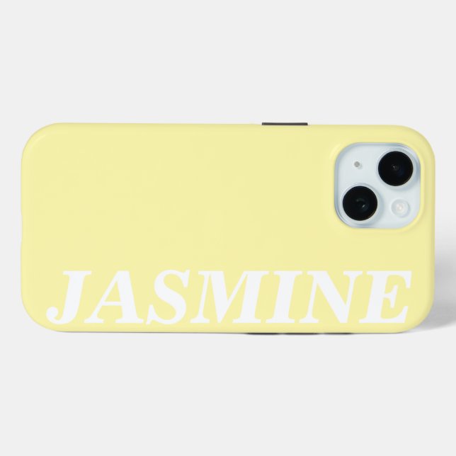 COQUES Case-Mate iPhone STYLISH MODERN CUSTOM NAME SOLID CREAM COLOUR (Verso (horizontal))