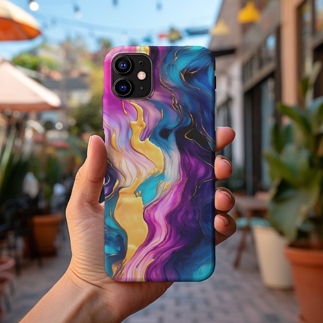 Coques Case-Mate iPhone Stylish Vibrant Coloured Liquid Metal No. 1203 (Créateur téléchargé)