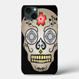 Case-Mate iPhone Case Sucre à fleurs rouges