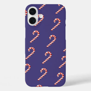 Coques iPhone 16 Plus Sucre de canne de Noël