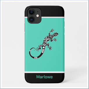 Case-Mate iPhone Case Sud-ouest Gecko mer vert et noir