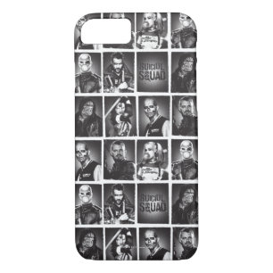 Coque iPhone 8/7 Suicide Squad Yearbook Pattern
