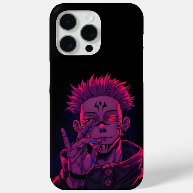 Coques Case-Mate iPhone Sukuna Malevolent Neon (Verso)