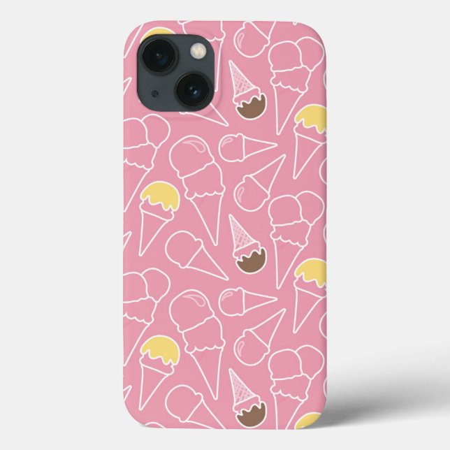 Coques Case-Mate iPhone Summer Ice Cream Pattern (Verso)