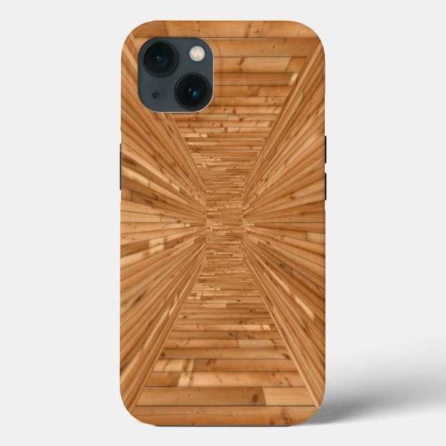 Coques Case-Mate iPhone Sun Deck - Illusion de boîte en bois (Verso)
