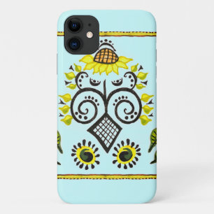 Case-Mate iPhone Case Sunflower Folk Motif par Alexandra Cook