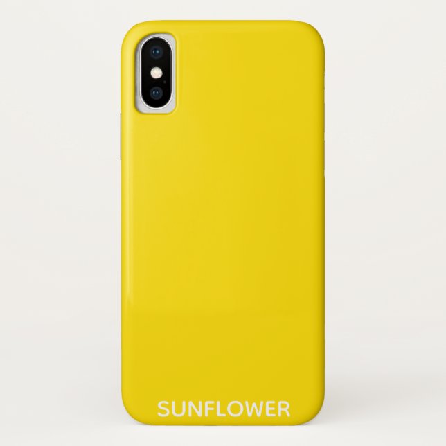 Coques Case-Mate iPhone Sunflower jaune Nom de la couleur (Dos)