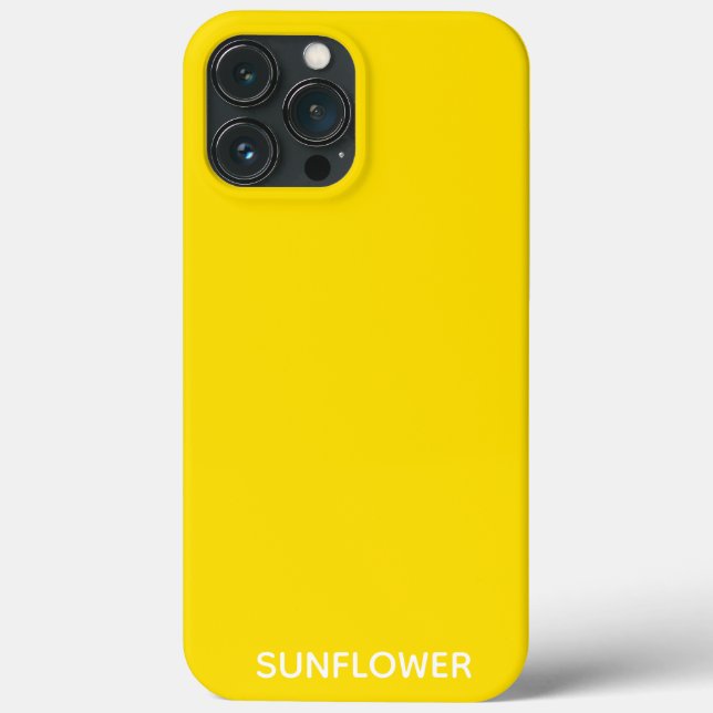 Coques Case-Mate iPhone Sunflower jaune Nom de la couleur (Verso)