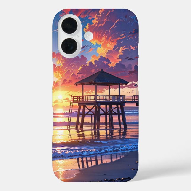 Coques Case-Mate iPhone Sunset Beach Calme (Verso)