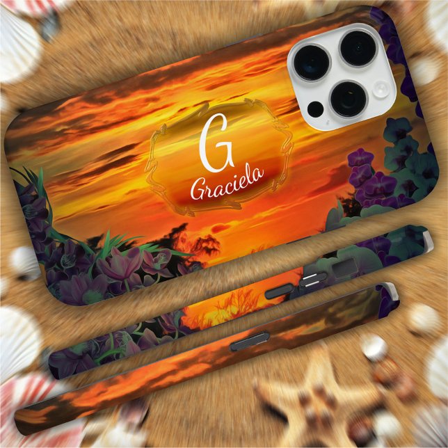 Coques Case-Mate iPhone Sunset Plaza Marina 2584 (Créateur téléchargé)