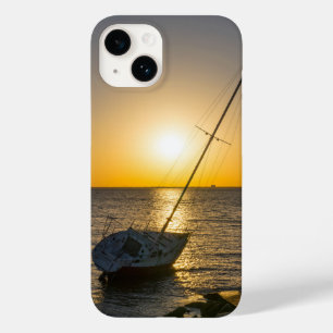 Coque Pour iPhone 14 Sunset Sailboat Shipwreck Gulf Breeze FL