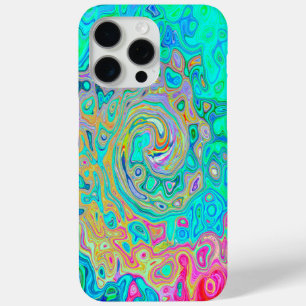 Coque iPhone 15 Pro Max Super Abstrait Rainbow Liquid Swirl