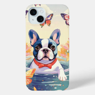 Coque iPhone 15 Mini Super Bouledogue Français