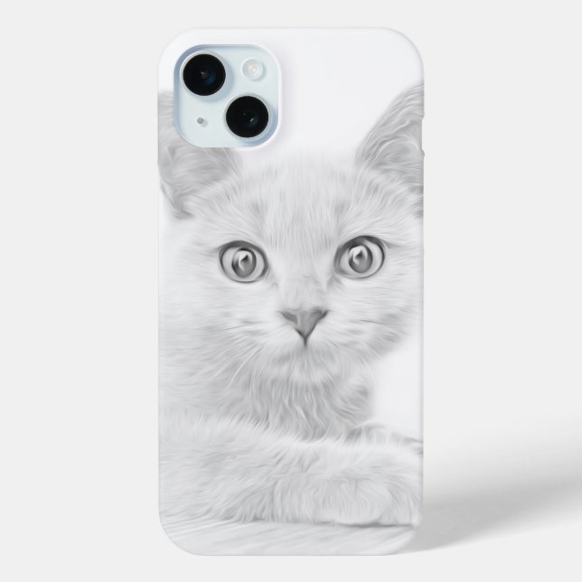 Coques Case-Mate iPhone SUPER CUTE Kitten Portrait Photographie (Verso)