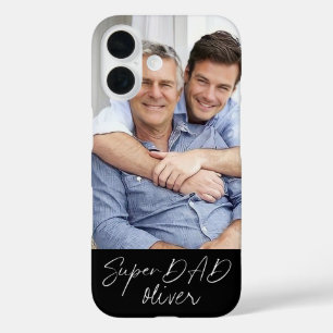 Coques iPhone 16 Super DAD Minimal Simple Modern Script 1 Photo