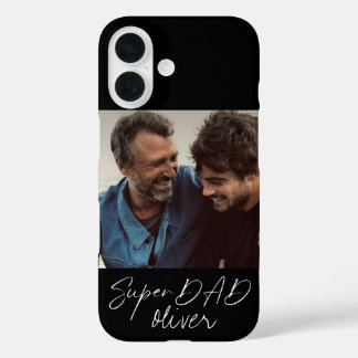 Coques iPhone 16 Super DAD Modern Script 1 Photo