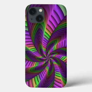 Etui iPhone Case-Mate Super Énergétique coloré Neon Motif fractal