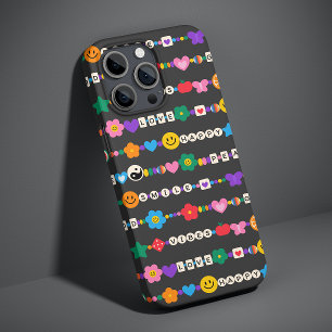 Case-Mate iPhone Case Super Good Vibes Love Smile Perles rétro