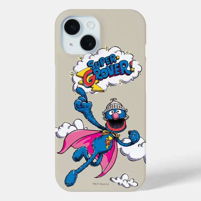 Coques Case-Mate iPhone Super Grover vintage (Verso)